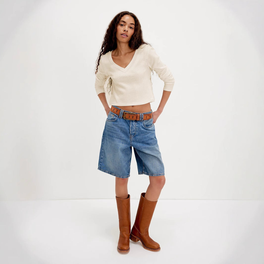 Slim-Fit Long‑Sleeve Women's Top – Elegant, Versatile & Comfortable