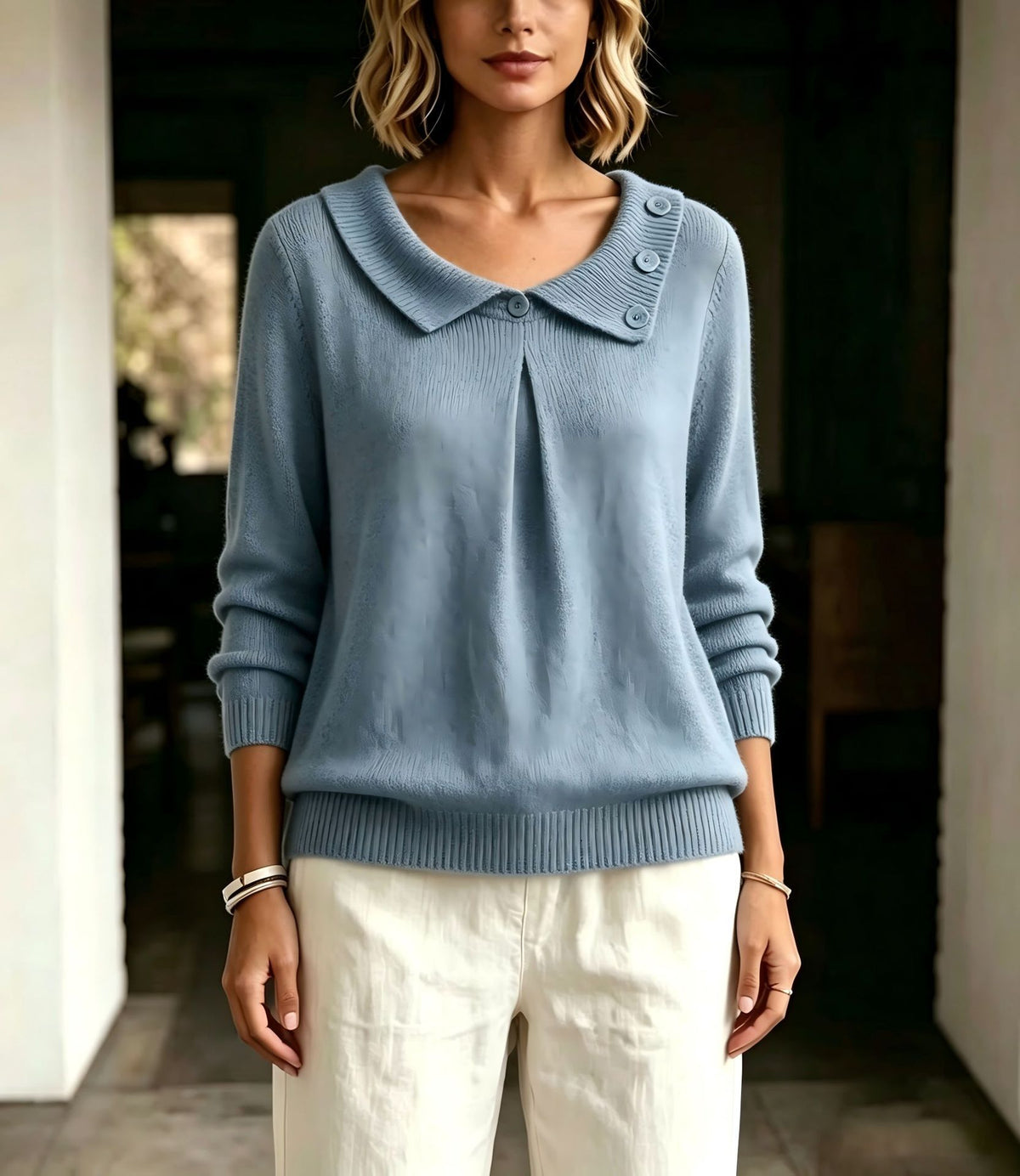 Solid Color Versatile New Pullover Sweater