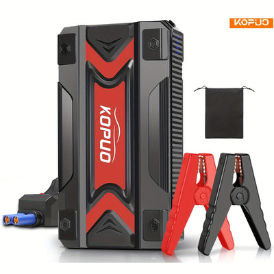 Portable Car Jump Starter Emergency Power Bank - 12V Battery Booster Charger - with Flashlight - for Cars, Motorcycles, SUVs - Safely Jump-Start A Dead Battery In Seconds, Cargador De Bateria De Carro