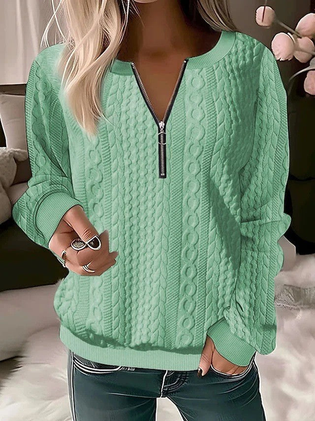 Women's Hoodie Street Hipster Quilted Casual