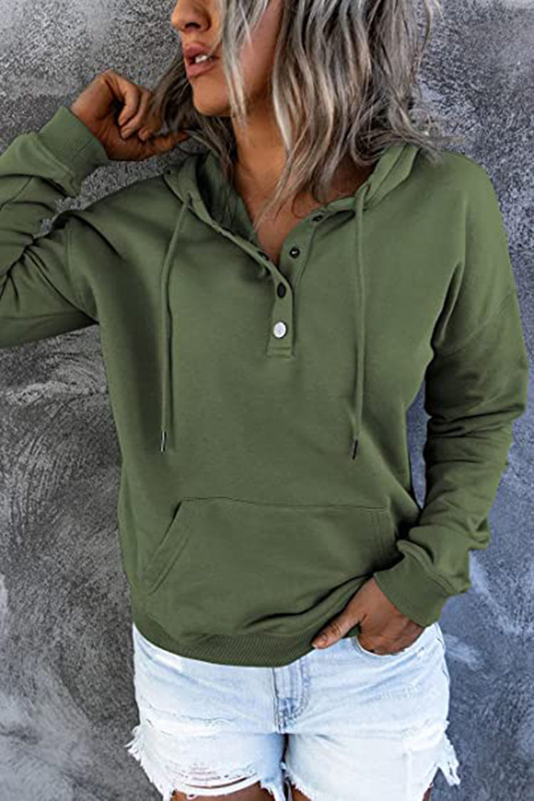 Women's Casual Hooded Sweatshirt with Pockets