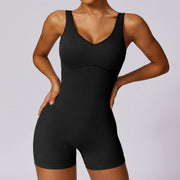 Seamless Women's Fitness Sports One-Piece Romper