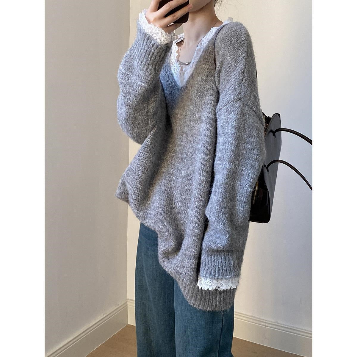 Loose and Stylish New Fashion Casual Knit Sweater