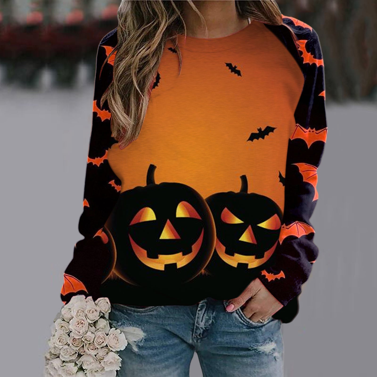 Women's Trendy Printed Long Sleeve T-Shirt
