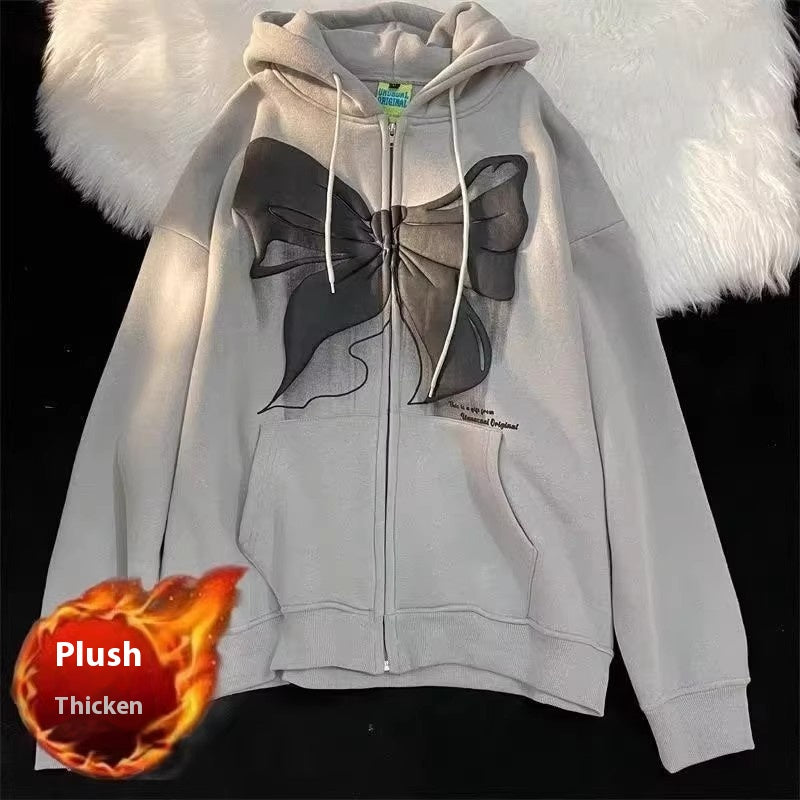 Sweet Cool Fleece-Lined Zipper Jacket