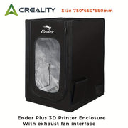 Fire-Retardant 3D Printer Enclosure with Exhaust Fan Interface, 750 x 650 x 550 mm