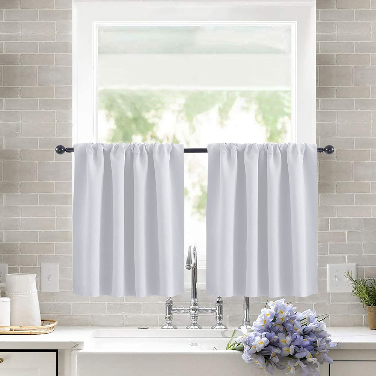 Shade Solid-color High-precision Short Curtain