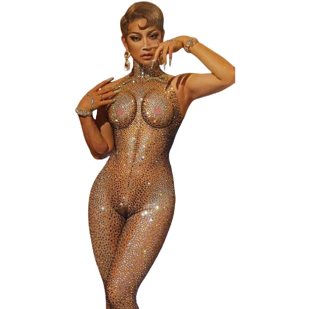 Women's Fashion Personality Hollow Out Jumpsuit