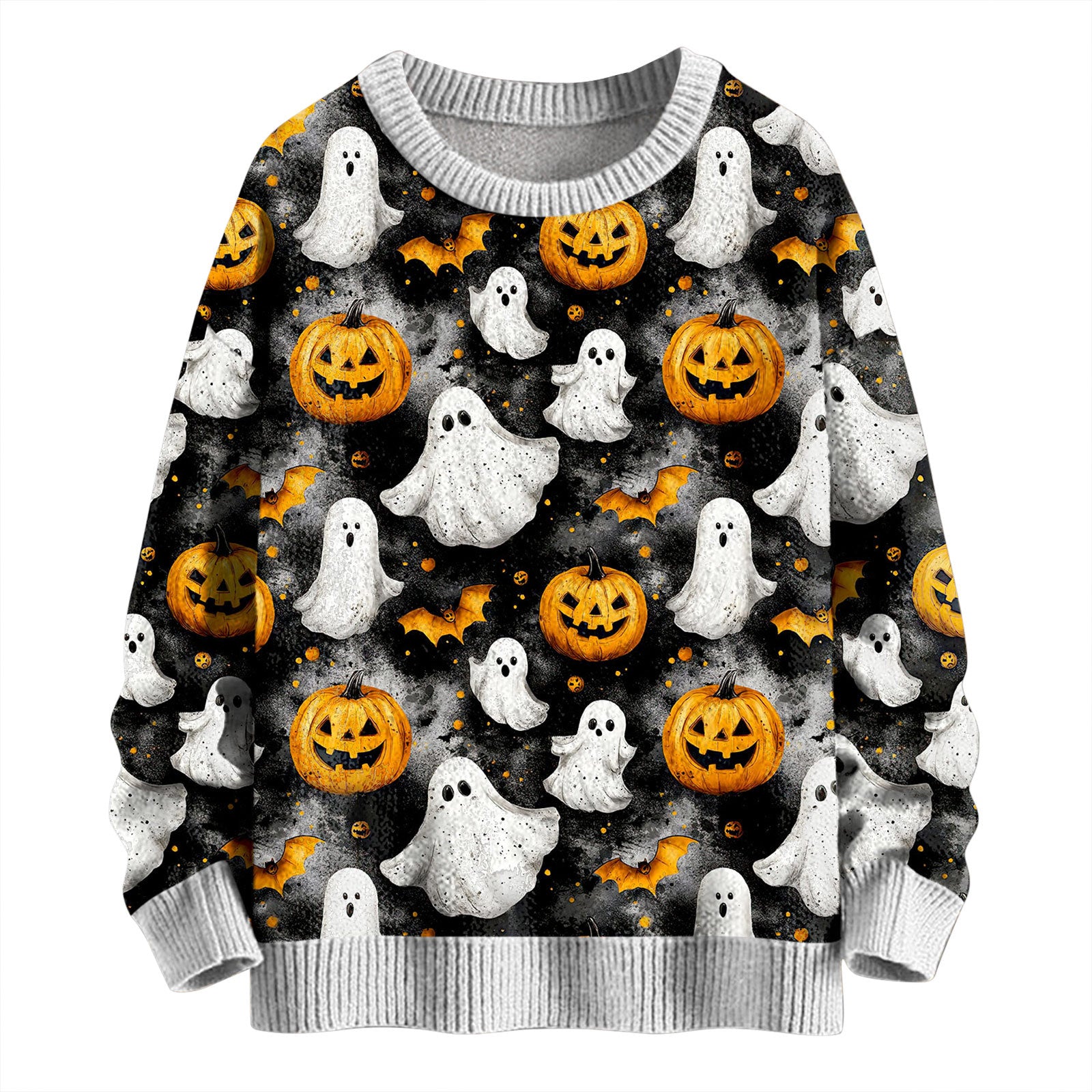 Unisex Printed Crewneck Sweater - Cozy Stylish Pullover