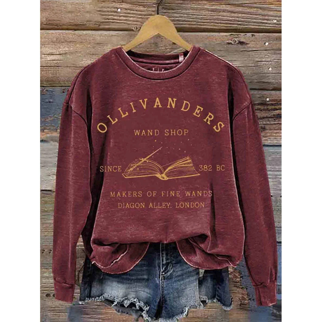 Women's 3D Cartoon Print Long Sleeve Raglan Sweater