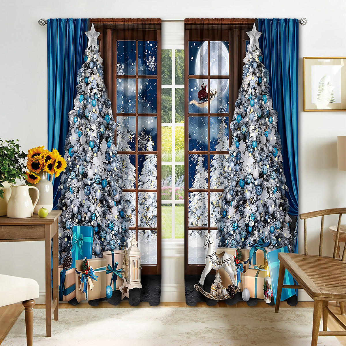 Digital Printed Christmas Curtains