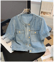 Slim Fit Denim Top