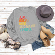 Women's Fashion Round Neck Printed Letter
