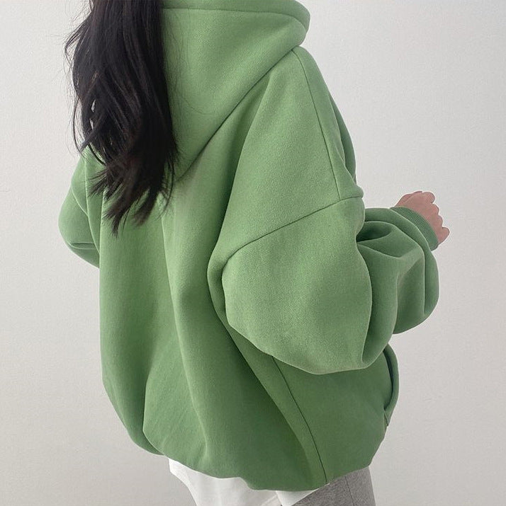 Women's Oversized Casual Embroidered Pullover Sweatshirt