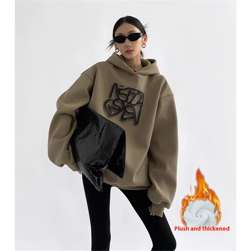 Women's Pure Cotton Heavyweight Hooded Sweatshirt