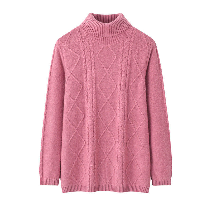 Women's Double-strand Thick Wool Knitted Bottoming Shirt