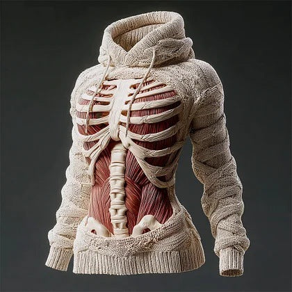 Womens 3d-printed Loose-fittingcasual Hoodie Sweater