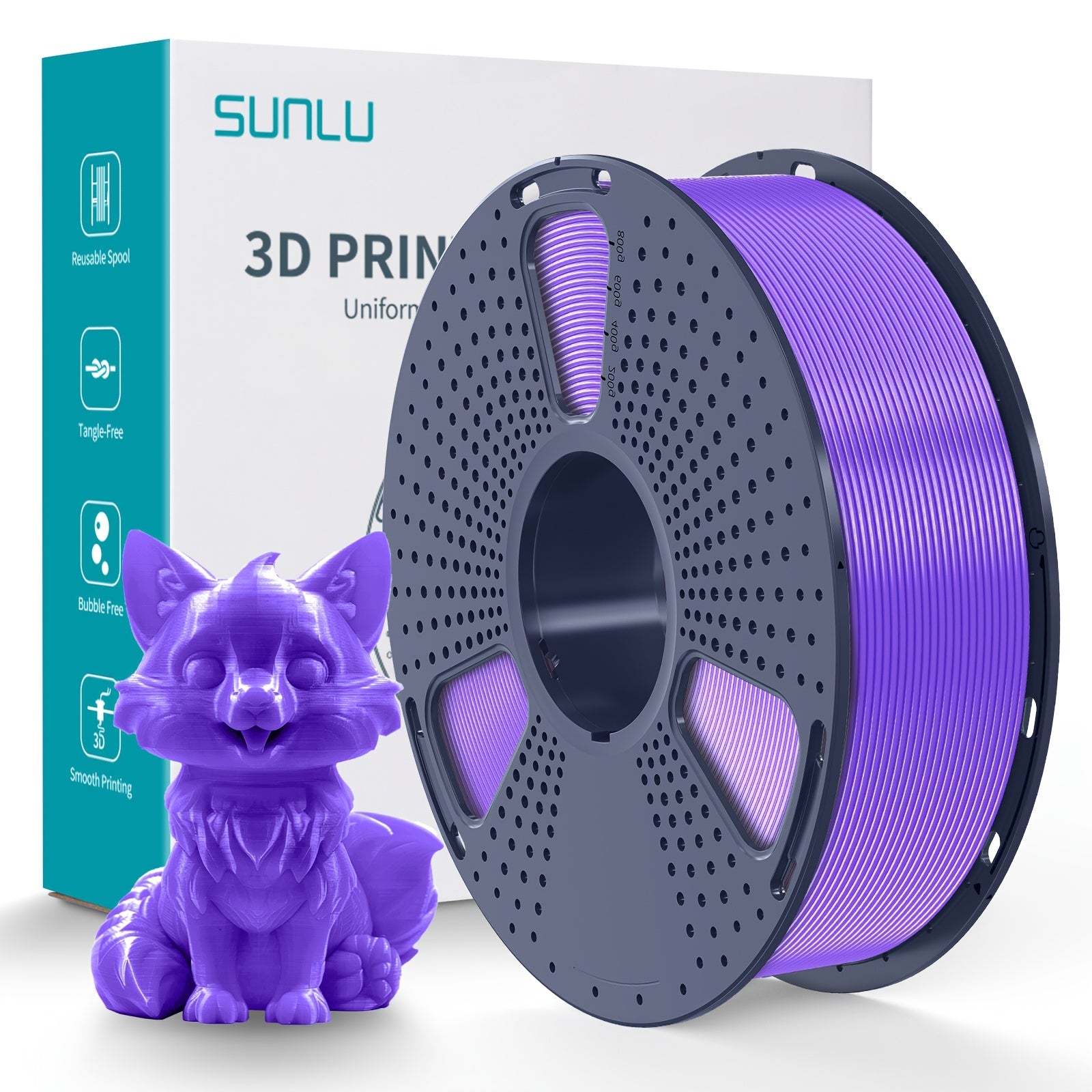 High Toughness PETG 3D Printer Filament, 1.75 mm ±0.02 mm, 1 kg Spool (2.2 lb) – Less Stringing, Smooth Layer Adhesion, Indoor & Outdoor Use