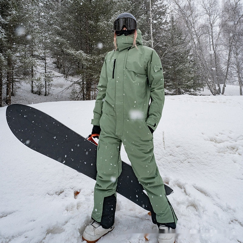 Waterproof Winter Warm One-Piece Ski Suit