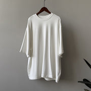 Relaxed American-Style Crewneck Short Sleeve T-Shirt for Women