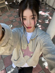 Oversized Hooded Cardigan Cozy Lazy Style Fall Coat