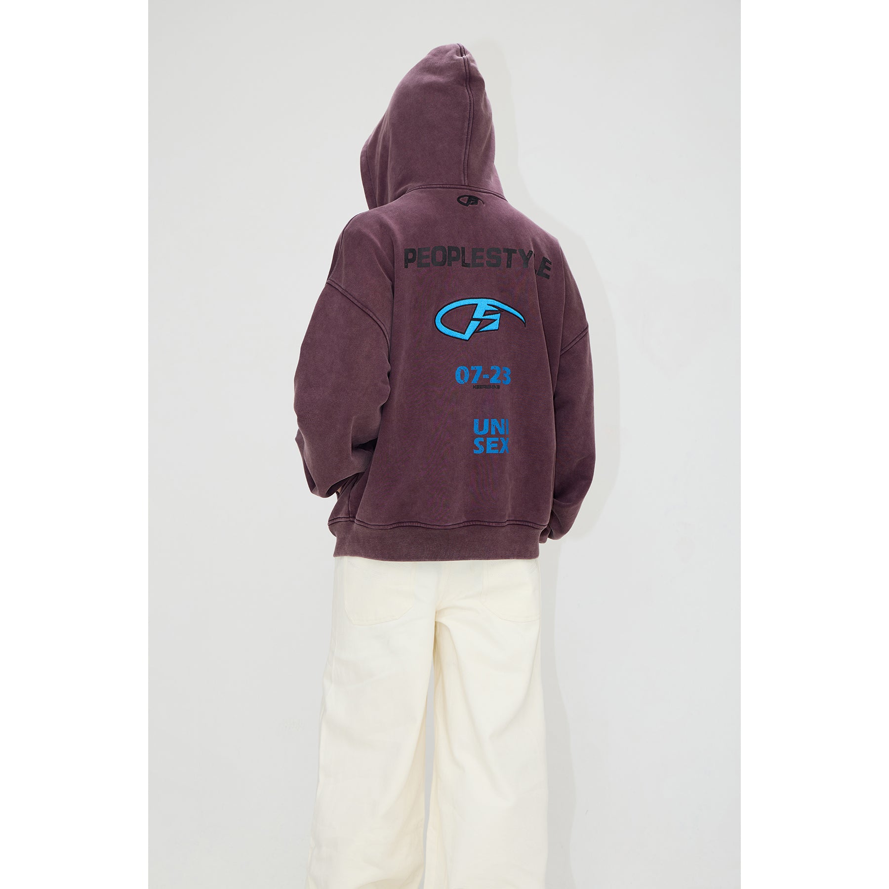 Heavyweight Embroidered Zip-Up Hoodie
