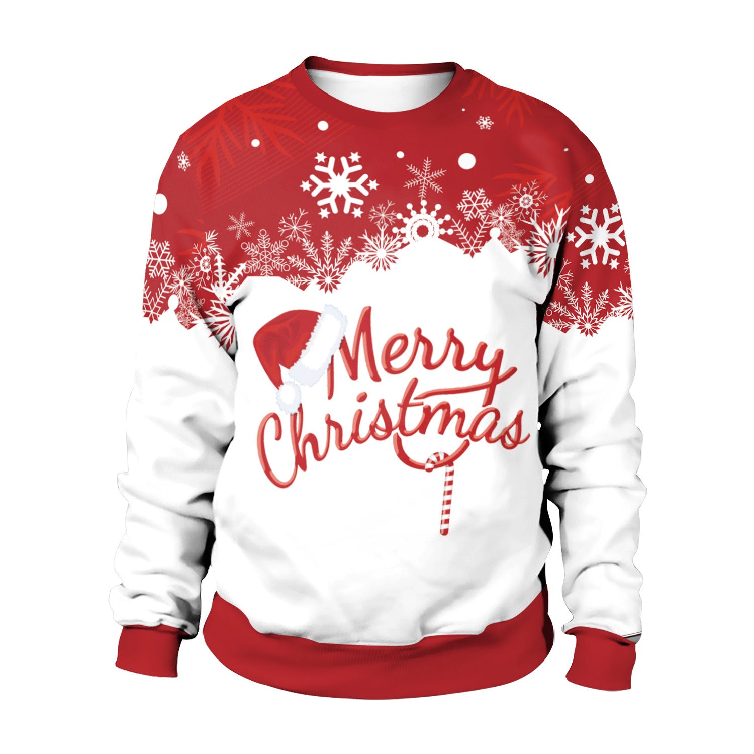 Digital Printed Round Neck Sweater