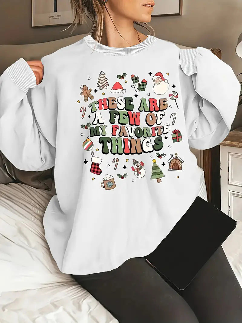Women's Festive Christmas Round Neck Knit Sweater