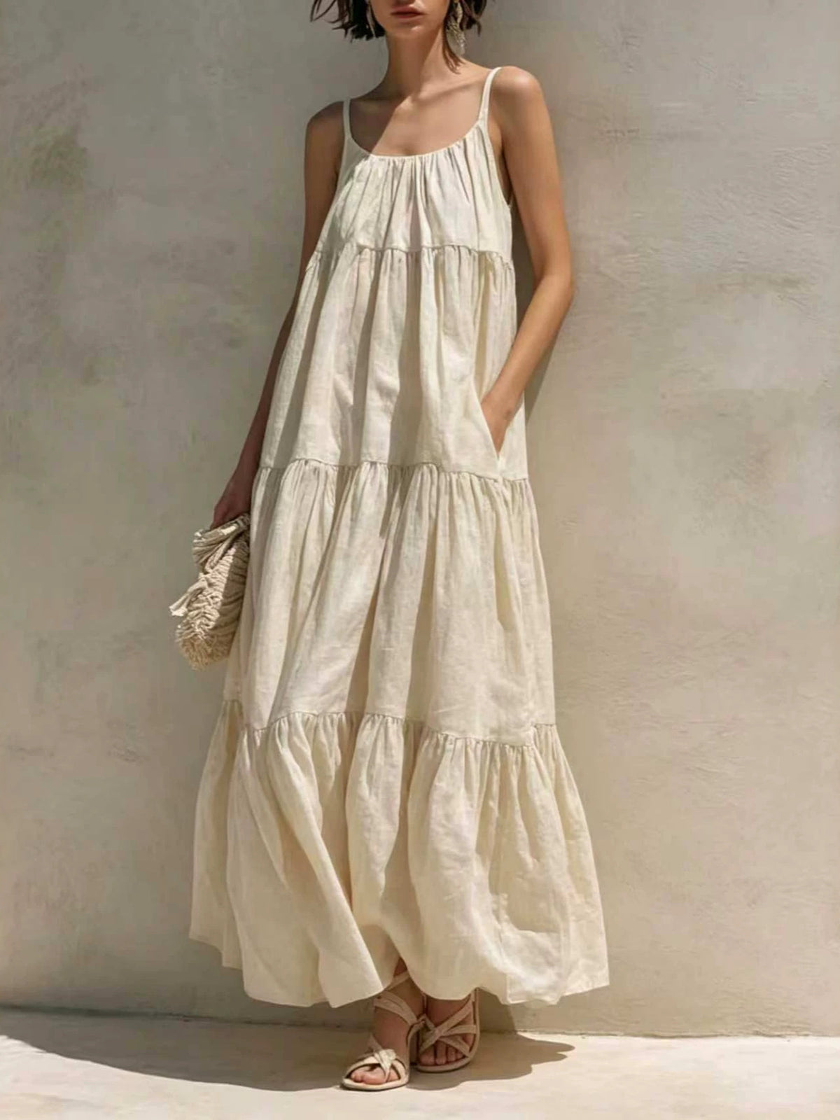 Casual A-Line Flared Pocket Dress