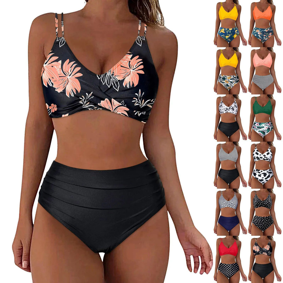 Chic Printed Women's Bikini Set for Beach & Pool