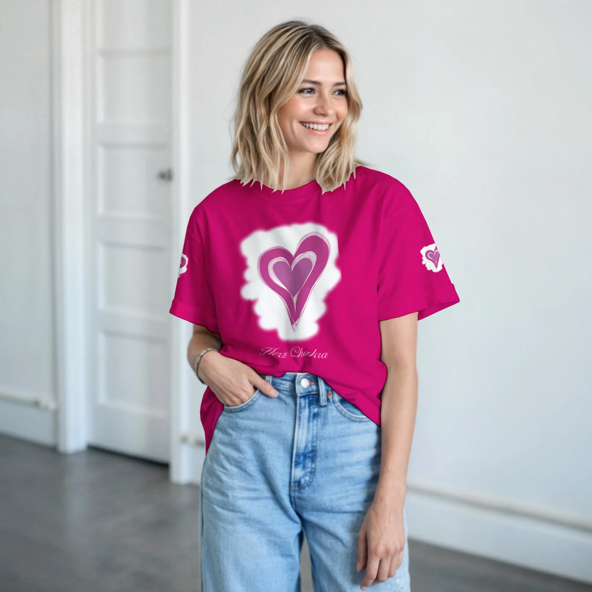 Cozy Pink Summer Short‑Sleeve T‑Shirt for Women – Casual Fit