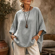 Relaxed Fit Crew Neck Top for Women