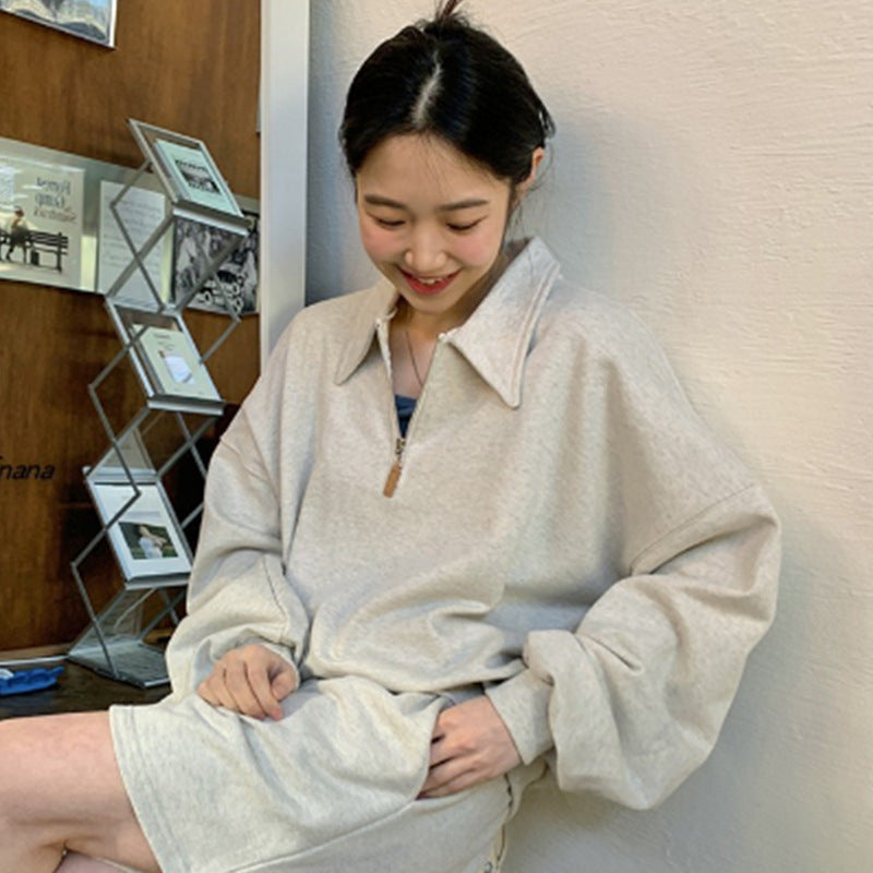 Cozy Long Sleeve Lazy Casual Sweatshirt