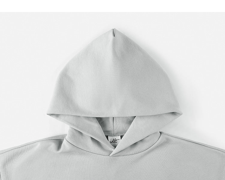 Unisex Fleece-Lined Drop Shoulder Casual Pullover Sweater