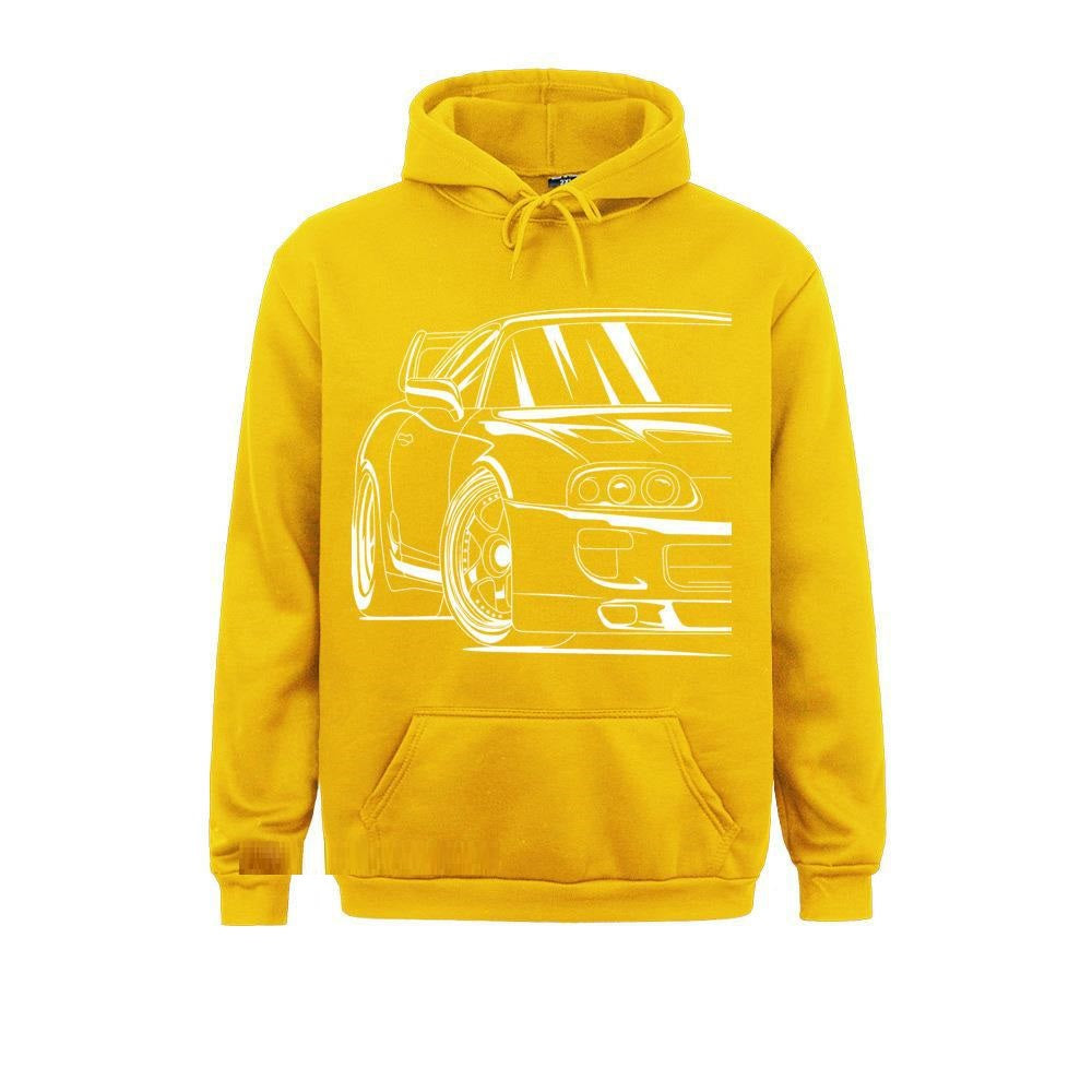 2JZ JDM Car Hoodie - Casual Automotive Pullover Sweatshirt