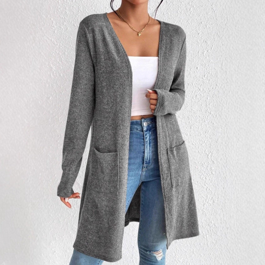 Hot-selling Casual All-match Knit Cardigan From Europe and the Us