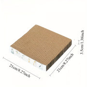 Durable Cat Scratching Board Durable, Cute Double-sided Large Corrugated Cardboard Cat Scratching Board Leisure Bed  Provides Suitable For Indoor Cats Durable Cardboard Scratching Board, Suitable For