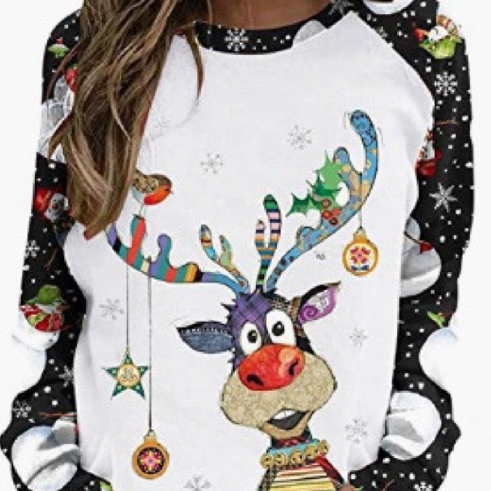 Women's Casual 3D Digital Printing Sweater