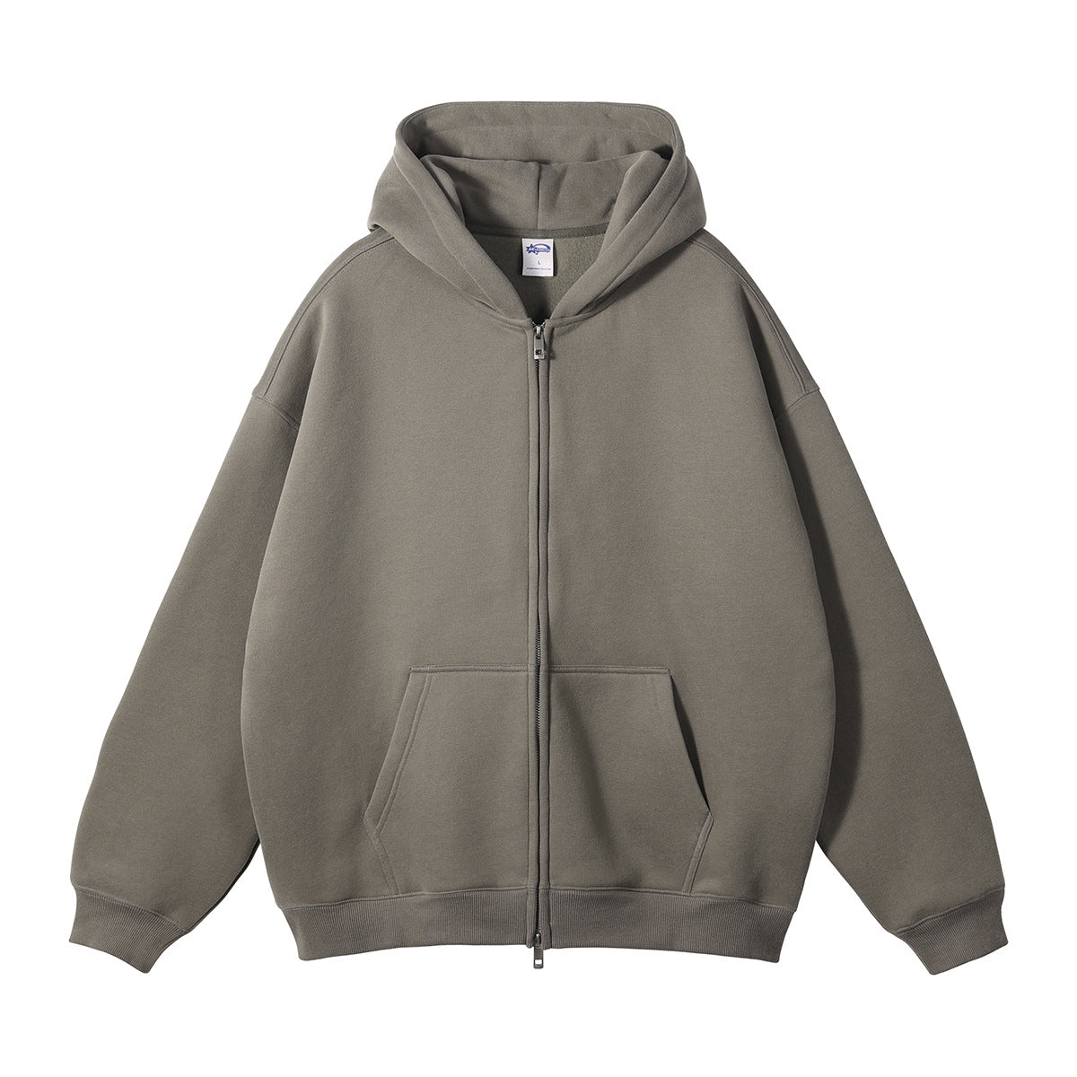 Men's Fleece-Lined Thickened Loose Streetwear Hoodie