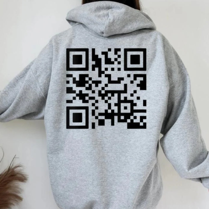 Cozy Brushed Letter Print Hoodie for Women