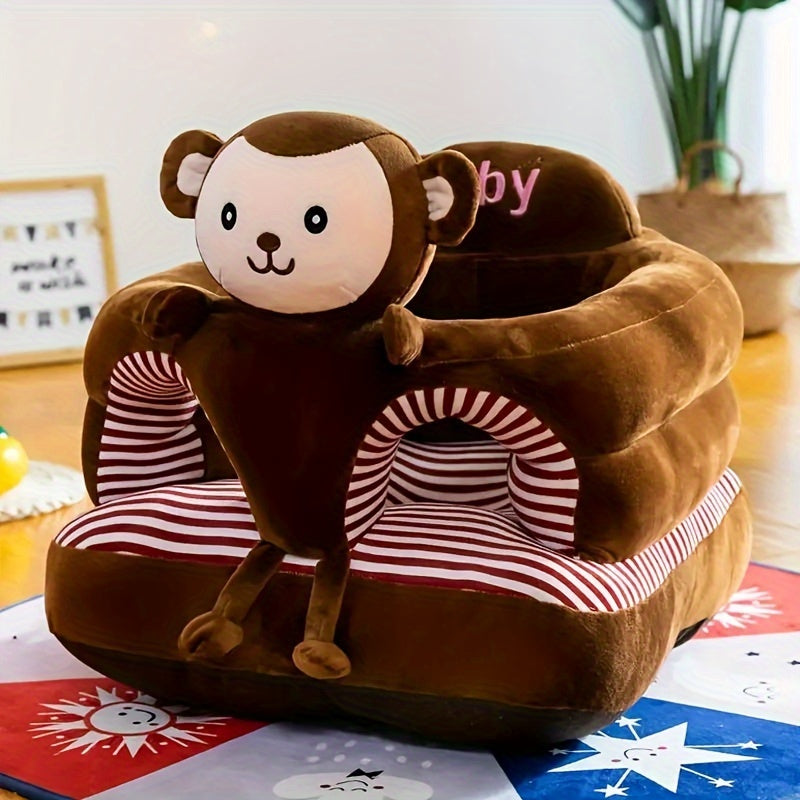 Cartoon Kids Sofa Chair – Soft Thickened Green Seat, Portable Space‑Saving Design