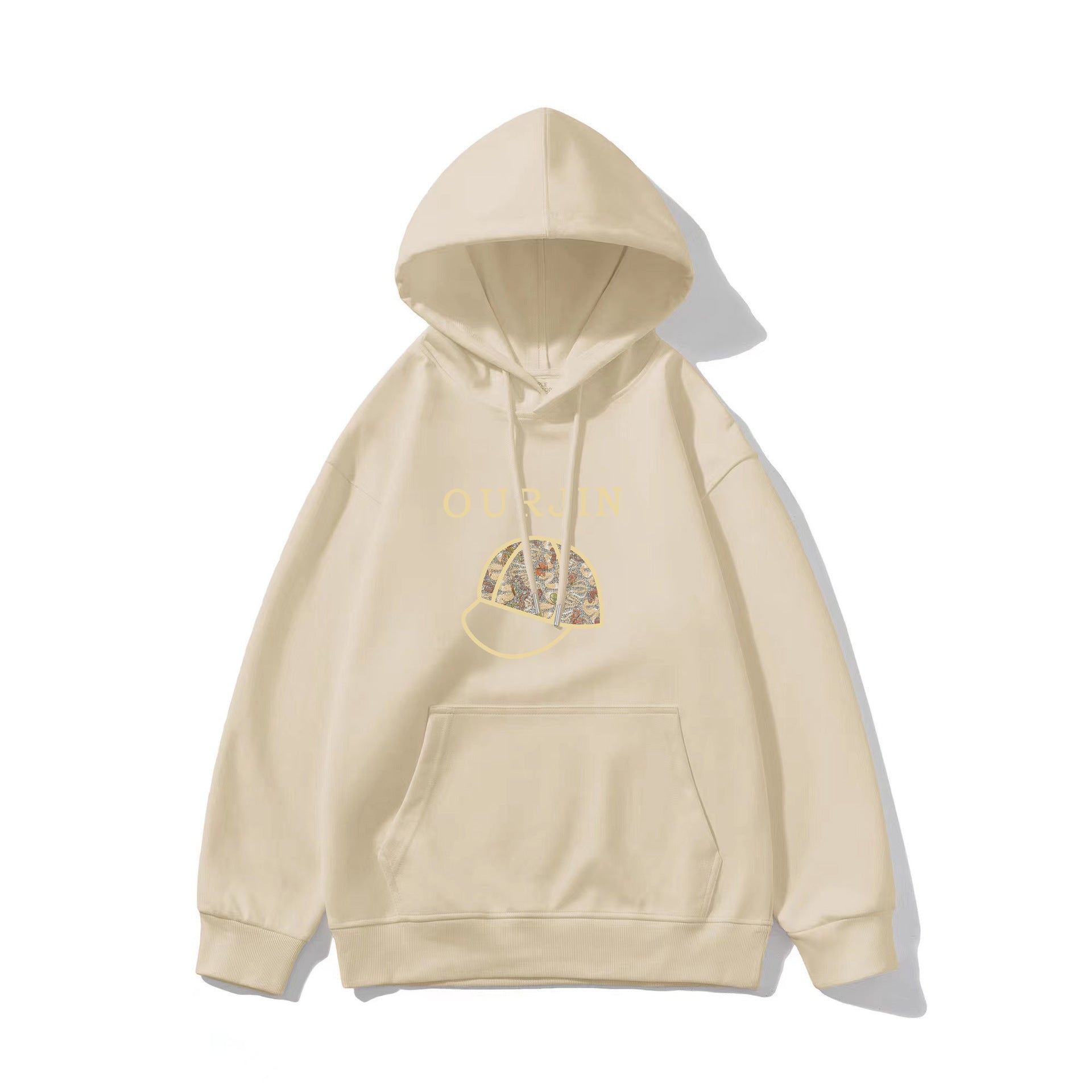 Fleece-Lined Cute Anime Print Winter Hoodie