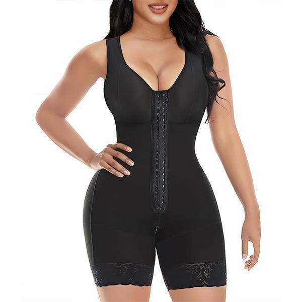 Plus Size Zipper Crotch Shapewear Corset Bodysuit