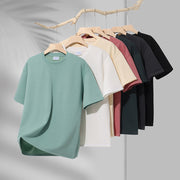 Unisex Loose Drop-Shoulder Solid Tee – Couple’s Shirt