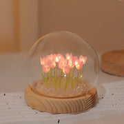 Christmas Gift 10 Flowers Tulip Night Light Finished Bedroom Room Decoration Luminous Desktop Small Ornament Creative Birthday Gift for Girlfriend Girls Valentine's Day, Best for Christmas, Perfect…