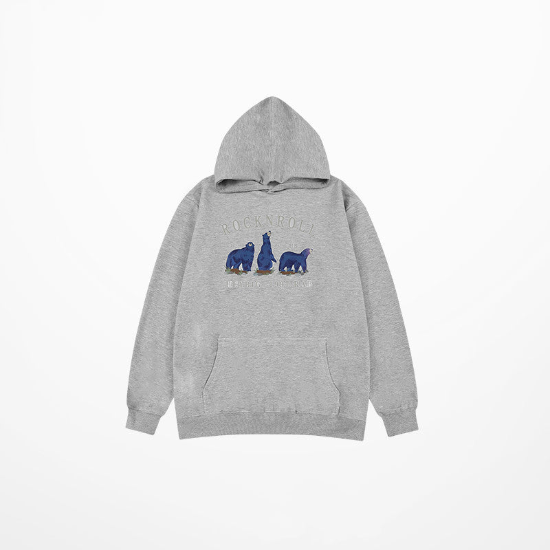 Retro Plush Oversized Winter Hoodie for Women