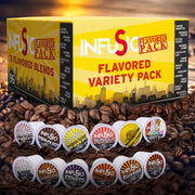 Flavored Coffee Pods Variety Pack – Gourmet Medium Roast Dessert Blends, 96 Count