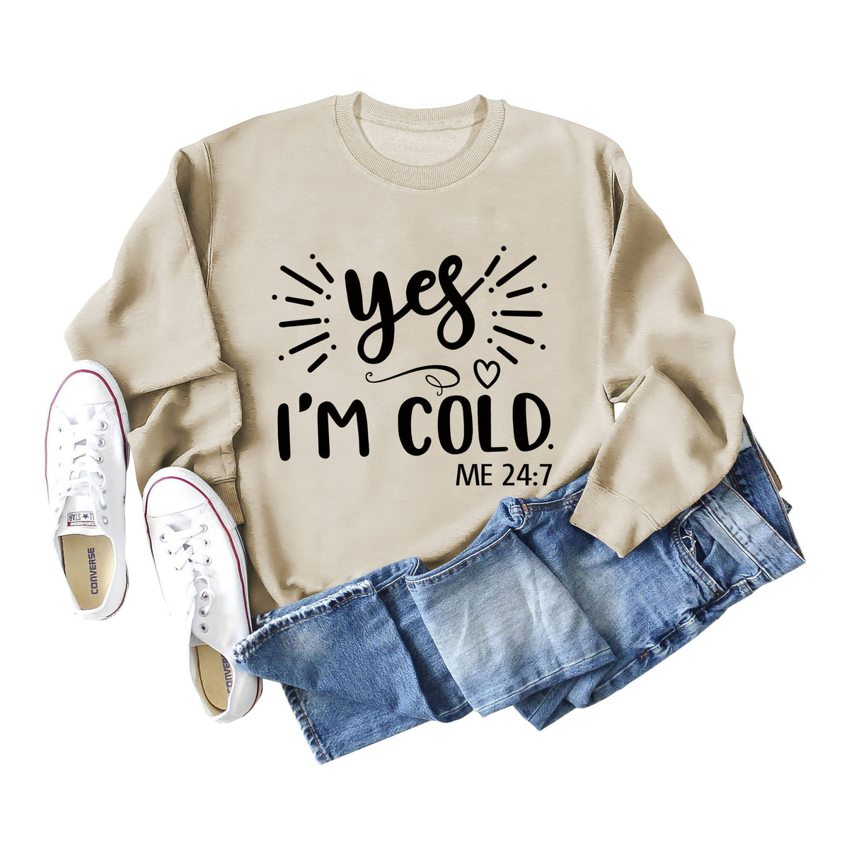 Plus-Size Long-Sleeve Casual Pullover Sweater