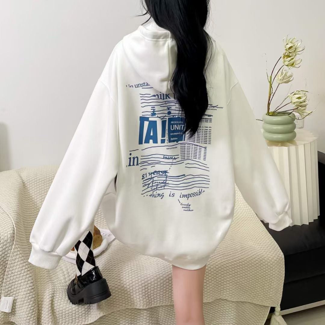 Cute Bear Hooded Oversized Sweatshirt