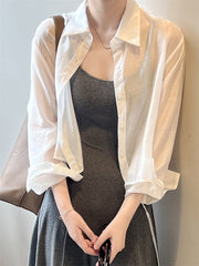 Short Sun-protective Shirt For Women
